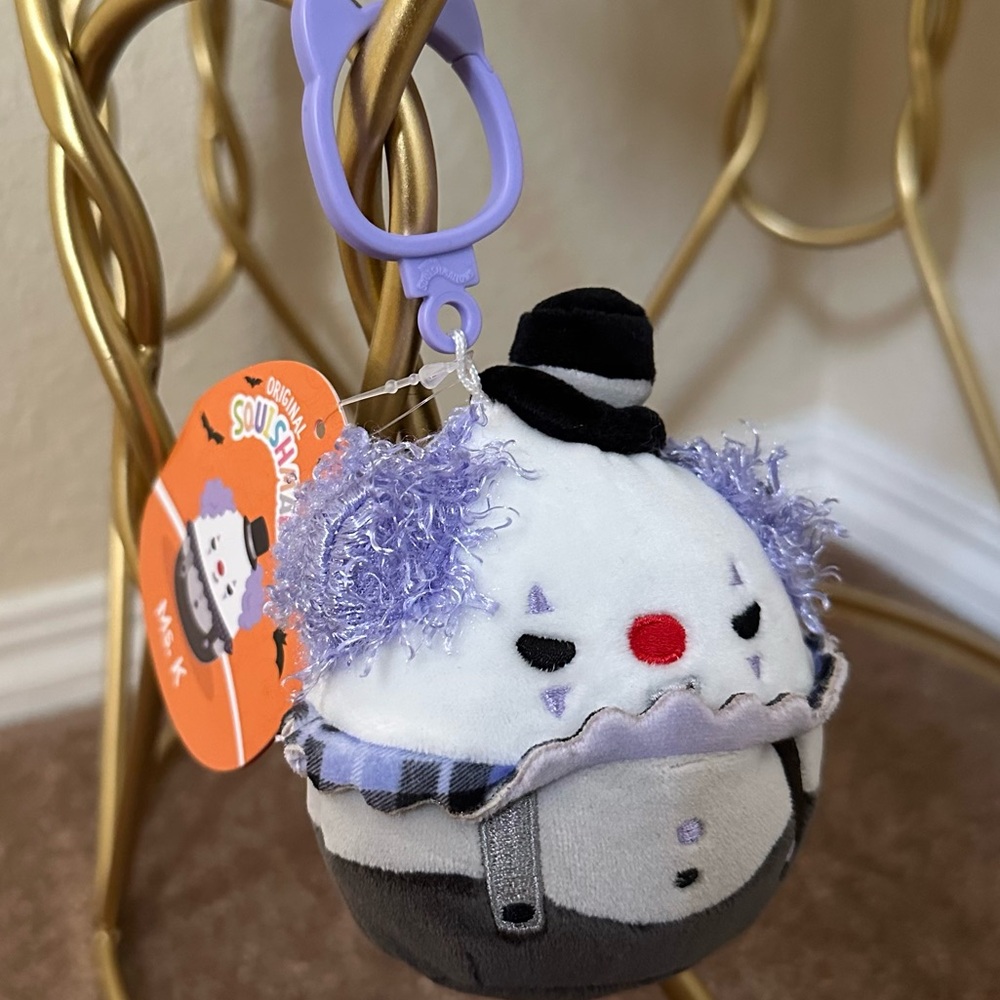 SQUISHMALLOWS Ms. K the Clown Clip-on 4in NWT